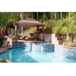 Z-Shade 13 x 13 Foot Instant Gazebo Outdoor Canopy Patio Shelter Tent, Tan & Durable Plastic Circular 5 Pound Canopy Tent Leg Weight Plates, Set of 4 -Outlet Camping Gear Store unnamed file 4864