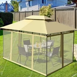 Costway 2-Tier 10'x13' Steel Gazebo Canopy Tent Shelter Patio Garden Outdoor Netting -Outlet Camping Gear Store unnamed file 4896