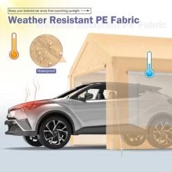 Costway 10x20 ft Heavy-Duty Steel Carport Car Canopy Shelter Sidewalls Tent Garage -Outlet Camping Gear Store unnamed file 4911