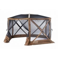 Clam Outdoors Clam Quick Set Escape Sky Screen Portable Gazebo + Wind & Sun Panels + Rain Fly