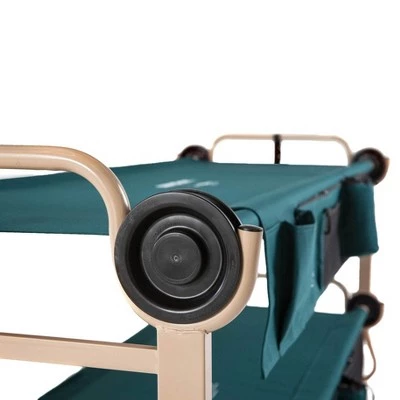Disc-O-Bed XL Cam-O-Bunk Benchable Double Cot w/Organizers, Green 5 Disc-O-Bed XL Cam-O-Bunk Benchable Double Cot w/Organizers, Green - Image 3
