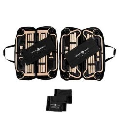 Disc-O-Bed Large Cam-O-Bunk Benchable Double Cot w/Organizers, Black