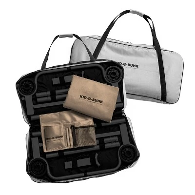 Disc-O-Bed Youth Kid-O-Bunk 2 Person Bench Bunked Double Camping Bunk Bed Cot with 2 Side Organizers, Tan 5 Disc-O-Bed Youth Kid-O-Bunk 2 Person Bench Bunked Double Camping Bunk Bed Cot with 2 Side Organizers, Tan - Image 3