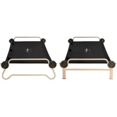 Disc-O-Bed 30502BO Extra Large Comfortable Bench and Bunk Camping Cot with 2 Side Organizers, 4 No Slip Foot Pads, and 2 Carry Bags, Black 5 Disc-O-Bed 30502BO Extra Large Comfortable Bench and Bunk Camping Cot with 2 Side Organizers, 4 No Slip Foot Pads, and 2 Carry Bags, Black - Image 3