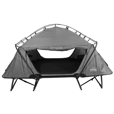 Kamp-Rite Portable Versatile Double Tent Elevated Cot, Lounge Chair, & Private Shelter Tent for 2 Campers, Gray (2 Pack) 3 Kamp-Rite Portable Versatile Double Tent Elevated Cot, Lounge Chair, & Private Shelter Tent for 2 Campers, Gray (2 Pack)