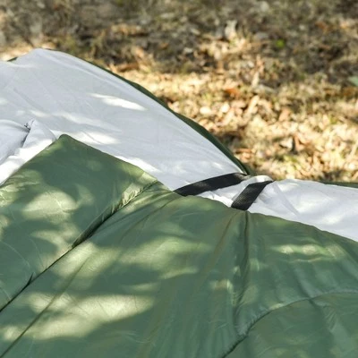 Outsunny 2-Person Folding Camping Cot Portable Outdoor Bed Set with Sleeping Bag, Inflatable Air Mattress, Comfort Pillows and Carry Bag, Soft and Comfortable for Outdoor Travel Camp Beach Vacation 6 Outsunny 2-Person Folding Camping Cot Portable Outdoor Bed Set with Sleeping Bag, Inflatable Air Mattress, Comfort Pillows and Carry Bag, Soft and Comfortable for Outdoor Travel Camp Beach Vacation - Image 4