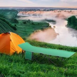 Outsunny Lightweight Portable Folding Cot Bed with Handy Side Pocket for Outdoor Camping -Outlet Camping Gear Store unnamed file 5179