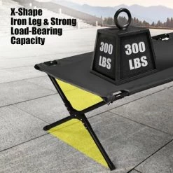 Costway Folding Camping Cot & Bed Heavy-Duty for Adults Kids w/ Carrying Bag 300LBS Grey -Outlet Camping Gear Store unnamed file 5195