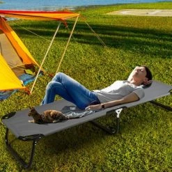 Costway Portable Camping Cot Outdoor Folding Sleeping Bed for Traveling Hiking -Outlet Camping Gear Store unnamed file 5201