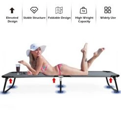 Costway Portable Camping Cot Outdoor Folding Sleeping Bed for Traveling Hiking -Outlet Camping Gear Store unnamed file 5204