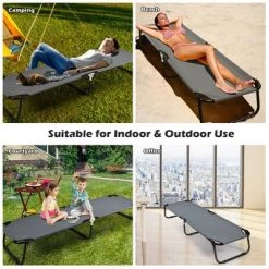 Costway Portable Camping Cot Outdoor Folding Sleeping Bed for Traveling Hiking -Outlet Camping Gear Store unnamed file 5205