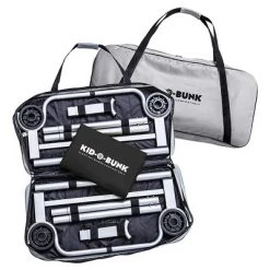 Disc-O-Bed Youth Kid-O-Bunk Benchable Double Cot with Storage Organizers, Up to 200 Pounds, 18 Inch Clearance Between Bunks, No Tool Assembly, Black -Outlet Camping Gear Store unnamed file 5210