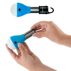 Leisure Sports Portable Hanging LED Tent Light Bulbs – Blue, Set of 2