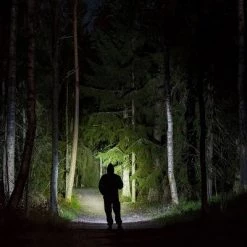 FLATEYE FR-2100 LED Rechargeable Flashlight - Black