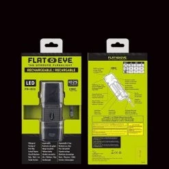 FLATEYE FR-1000 LED Rechargeable Flashlight - Black -Outlet Camping Gear Store unnamed file 5441