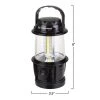 Leisure Sports Adjustable Outdoor Lantern and Flashlight with LED Light and Dimmer Switch for Camping and Emergency - Black