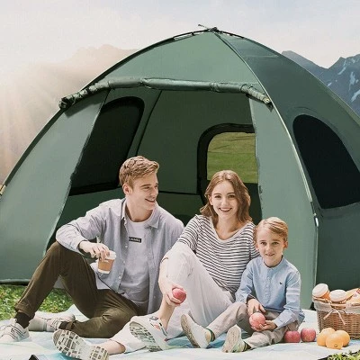 Costway 2-Person Compact Portable Pop-Up Tent/Camping Cot w/ Air Mattress & Sleeping Bag 11 Costway 2-Person Compact Portable Pop-Up Tent/Camping Cot w/ Air Mattress & Sleeping Bag - Image 9