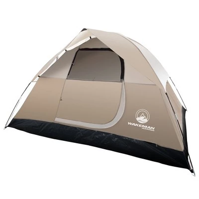 Leisure Sports 4-Person Dome Tent with Carry Bag - Tan 3 Leisure Sports 4-Person Dome Tent with Carry Bag - Tan