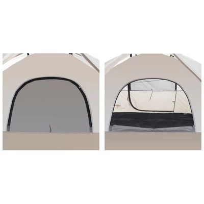 Leisure Sports 4-Person Dome Tent with Carry Bag - Tan 4 Leisure Sports 4-Person Dome Tent with Carry Bag - Tan - Image 2