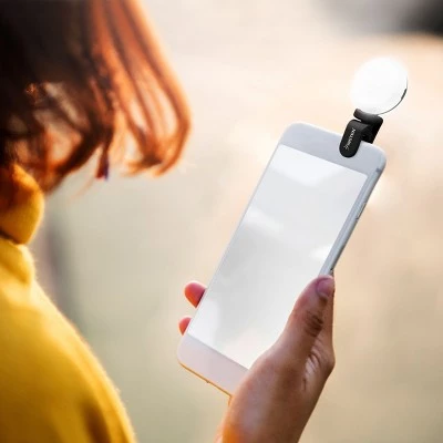 Insten Video Conference Lighting Kit, LED Mini Ring Lights Clip on (Small, Thumb Size Clip) for Phone & Tablet, Dimmable, Button Control 9 Insten Video Conference Lighting Kit, LED Mini Ring Lights Clip on (Small, Thumb Size Clip) for Phone & Tablet, Dimmable, Button Control - Image 7