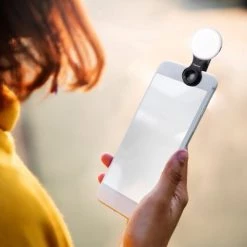 Insten Video Conference Lighting Kit, LED Mini Ring Lights Clip on (Small, Thumb Size Clip) for Phone & Tablet, White & Yellow Light -Outlet Camping Gear Store unnamed file 5649