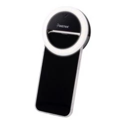 Insten Video Conference Lighting Kit For Cell Phone Laptop, LED Mini Ring Lights, Dimmable, Button Control