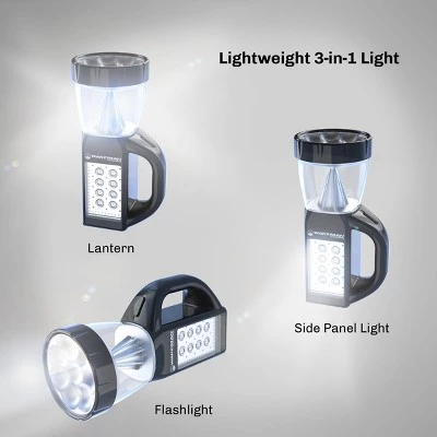 Leisure Sports 3-in-1 LED Lantern, Flashlight and Panel Light - Black 4 Leisure Sports 3-in-1 LED Lantern, Flashlight and Panel Light - Black - Image 2