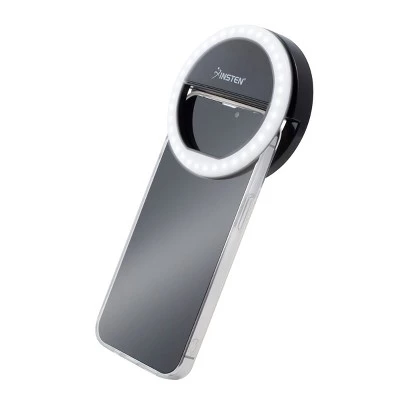 Insten 3" Mini LED Selfie Ring Light with Clip for Laptop Tablet Video, Dimmable, 36 Beads, Battery Powered 3 Insten 3" Mini LED Selfie Ring Light with Clip for Laptop Tablet Video, Dimmable, 36 Beads, Battery Powered