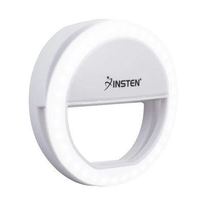 Insten 3" Mini LED Selfie Ring Light with Clip for Laptop Tablet Video, Dimmable, 36 Beads, Battery Powered 10 Insten 3" Mini LED Selfie Ring Light with Clip for Laptop Tablet Video, Dimmable, 36 Beads, Battery Powered - Image 8