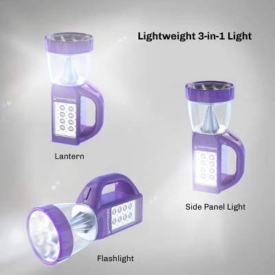 Leisure Sports 3-in-1 LED Lantern, Flashlight and Panel Light - Purple 4 Leisure Sports 3-in-1 LED Lantern, Flashlight and Panel Light - Purple - Image 2