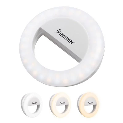 Insten Video Conference Lighting Kit For Cell Phone Laptop, LED Ring Lights Clip on, 3 Lighting Modes 4 Brightness 5 Insten Video Conference Lighting Kit For Cell Phone Laptop, LED Ring Lights Clip on, 3 Lighting Modes 4 Brightness - Image 3