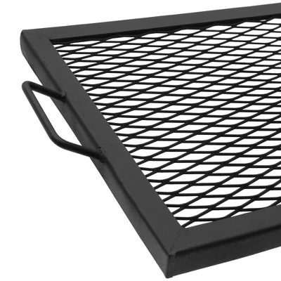 Sunnydaze Decor Sunnydaze Outdoor Camping or Backyard Heavy-Duty Steel Round X-Marks Fire Pit Cooking Grilling BBQ Grate - 36" 6 Sunnydaze Decor Sunnydaze Outdoor Camping or Backyard Heavy-Duty Steel Round X-Marks Fire Pit Cooking Grilling BBQ Grate - 36" - Image 4
