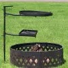 Sunnydaze Decor Sunnydaze Outdoor Camping or Backyard Steel Adjustable Cooking Grilling Fire Pit BBQ Stake with 2 Swivel Swing Grates -Outlet Camping Gear Store unnamed file 5902