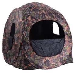 Costway Portable Hunting Blind Pop Up Ground Camo Weather Resistant Hunting Enclosure
