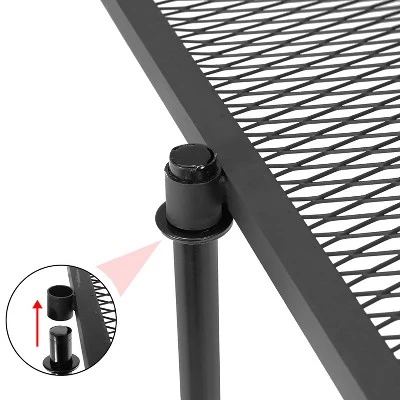 Sunnydaze Decor Sunnydaze Outdoor Heavy-Duty 360-Degree Rotating Adjustable Swivel Fire Pit Cooking Grill Grate - 24" 4 Sunnydaze Decor Sunnydaze Outdoor Heavy-Duty 360-Degree Rotating Adjustable Swivel Fire Pit Cooking Grill Grate - 24" - Image 2