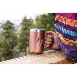 EcoVessel 12oz Transit Insulated Stainless Steel Coffee and Camping Mug - Rose Gold