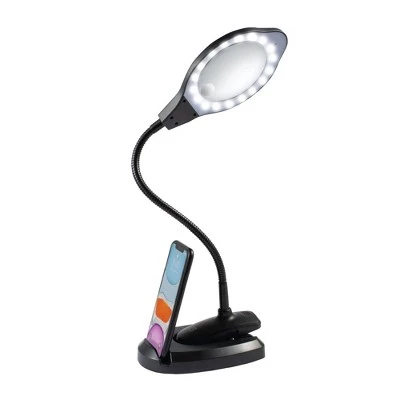 Insten Magnifying Glass LED Desk Lamp, 2 in 1 Clamp & Table Base, Adapter Included 2 Insten Magnifying Glass LED Desk Lamp, 2 in 1 Clamp & Table Base, Adapter Included