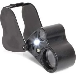 Bright Creations 30X 60X Black Illuminated Magnifier, Foldable Jewelry Eye Loupe Magnifier with Bright LED Light for Gems, Coins, Stamps 7 Bright Creations 30X 60X Black Illuminated Magnifier, Foldable Jewelry Eye Loupe Magnifier with Bright LED Light for Gems, Coins, Stamps -Outlet Camping Gear Store unnamed file 6093