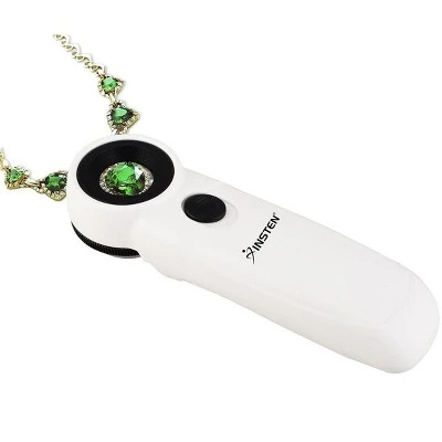 INSTEN 45x Magnifying LED Light Glass for Jeweler, White 4 INSTEN 45x Magnifying LED Light Glass for Jeweler, White - Image 2