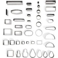 Bright Creations 41 Shape Hollow Hole Punch Tool Kit DIY Leather Crafts Tool Set with Clear Case for Handmade and DIY Crafts