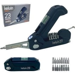 Kelvin Tools Kelvin 23 | The Palm-Sized Urban Ultra Multi-Tool Set | 23 Integrated Tools: 16 Bit Screwdriver Set, Tape Measure, Liquid Level, Hammer, and Flashlight -Outlet Camping Gear Store unnamed file 6421