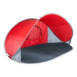 Picnic Time Manta Beach Pop Up Tent - Red