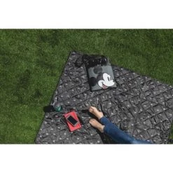 Picnic Time Disney: Mickey Mouse Vista Outdoor Picnic Blanket - Black -Outlet Camping Gear Store unnamed file 6552