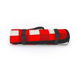Holli Zollinger Red Gingham Picnic Blanket - Deny Designs