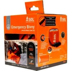 Survive Outdoors Longer Emergency Bivvy with Rescue Whistle 2pk - Orange