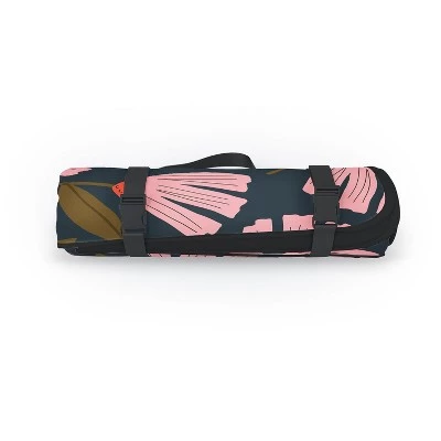 Beshka Kueser Daphne Floral Toss Dark Mood Picnic Blanket - Deny Designs 3 Beshka Kueser Daphne Floral Toss Dark Mood Picnic Blanket - Deny Designs
