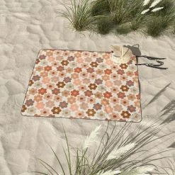 Iveta Abolina Large Daisies Terracotta Picnic Blanket - Deny Designs -Outlet Camping Gear Store unnamed file 6642