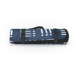 CoastL Studio Mudcloth Classic Blue Picnic Blanket - Deny Designs