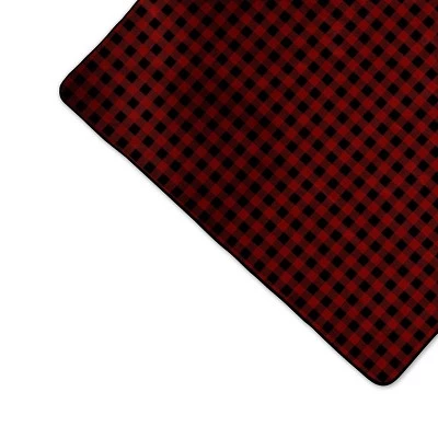 Picnic Time Blanket Tote XL Outdoor Picnic Blanket - Red/Black Buffalo Check 6 Picnic Time Blanket Tote XL Outdoor Picnic Blanket - Red/Black Buffalo Check - Image 4