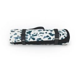 Holli Zollinger INDRA TERRAZZO NAVY Picnic Blanket Picnic Blanket - Deny Designs